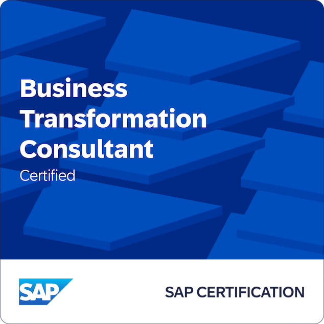 SAP Certified — Business Transformation Consultant