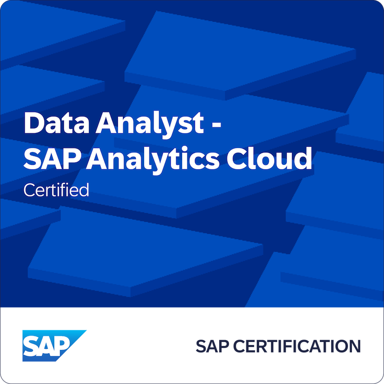 SAP Certified Data Analyst — SAP Analytics Cloud